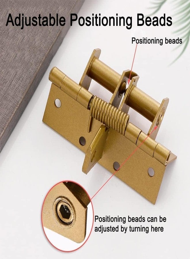 SHREE HANS CREATION 3 in 1 Automatically Door Hinge Lock Automatic Self Closing Door Hinges with Positioning with Screws for Gate, Kitchen Cabinets, Closet, Wooden Fences, Stainless Steel (Pack -1 Multicolor) - Image 3